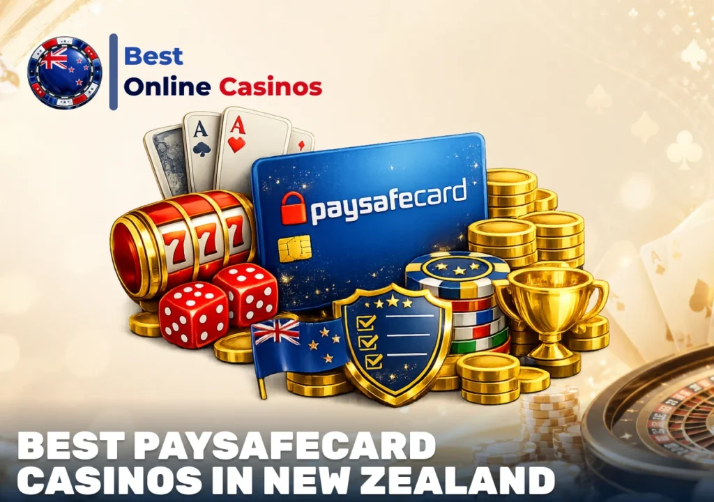 Best Paysafecard casinos in New Zealand with secure payments and casino bonuses