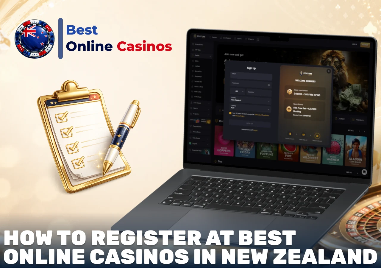 How to register at the best online casinos in New Zealand with secure account setup